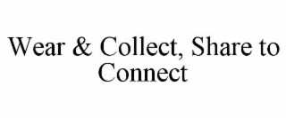 WEAR & COLLECT, SHARE TO CONNECT