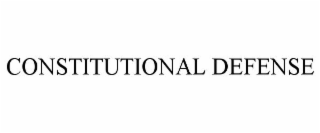 CONSTITUTIONAL DEFENSE
