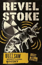 REVEL STOKE RIP IT GOOD BUZZ SAW HONEY FLAVORED WHISKY 1 LITER 35% ALC/VOL