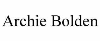 ARCHIE BOLDEN