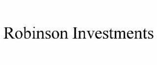 ROBINSON INVESTMENTS