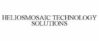 HELIOSMOSAIC TECHNOLOGY SOLUTIONS