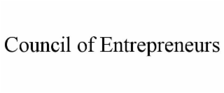 COUNCIL OF ENTREPRENEURS