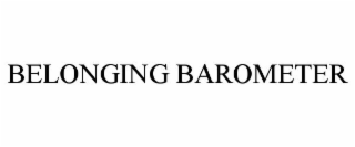 BELONGING BAROMETER