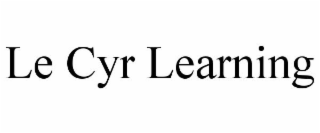LE CYR LEARNING
