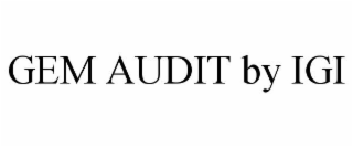 GEM AUDIT BY IGI