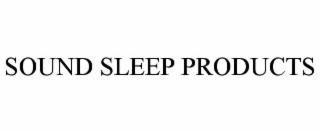 SOUND SLEEP PRODUCTS