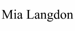 MIA LANGDON