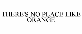 THERE'S NO PLACE LIKE ORANGE