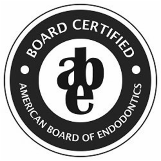 ABE BOARD CERTIFIED AMERICAN BOARD OF ENDODONTICS