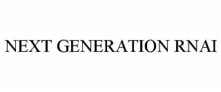 NEXT GENERATION RNAI