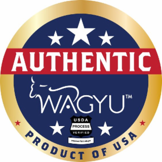 AUTHENTIC WAGYU PRODUCT OF USA USDA PROCESS VERIFIED PROCESSVERIFIED.USDA.GOV