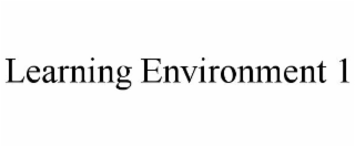 LEARNING ENVIRONMENT 1