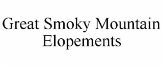 GREAT SMOKY MOUNTAIN ELOPEMENTS