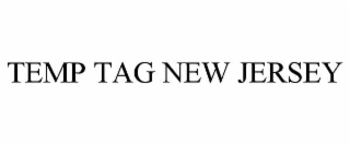 TEMP TAG NEW JERSEY