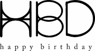 HBD HAPPY BIRTHDAY
