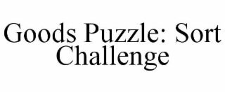 GOODS PUZZLE: SORT CHALLENGE