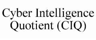 CYBER INTELLIGENCE QUOTIENT (CIQ)