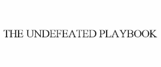 THE UNDEFEATED PLAYBOOK