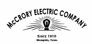 MCCRORY ELECTRIC COMPANY SINCE 1910 MEMPHIS, TENN.