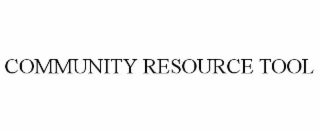 COMMUNITY RESOURCE TOOL