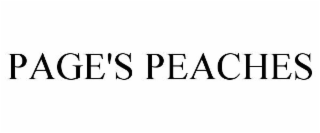 PAGE'S PEACHES