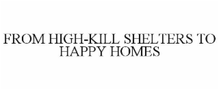 FROM HIGH-KILL SHELTERS TO HAPPY HOMES