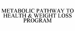 METABOLIC PATHWAY TO HEALTH & WEIGHT LOSS PROGRAM