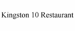 KINGSTON 10 RESTAURANT