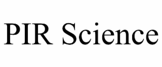 PIR SCIENCE
