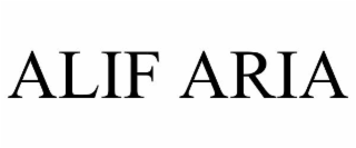 ALIF ARIA