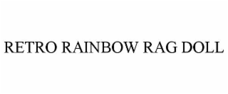 RETRO RAINBOW RAG DOLL