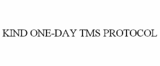 KIND ONE-DAY TMS PROTOCOL