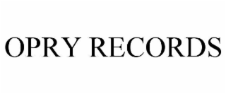 OPRY RECORDS