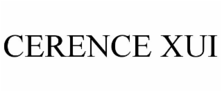 CERENCE XUI