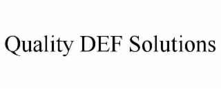 QUALITY DEF SOLUTIONS