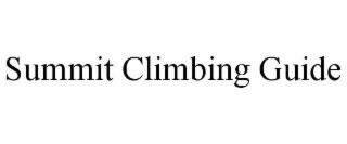 SUMMIT CLIMBING GUIDE