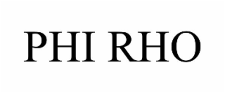 PHI RHO