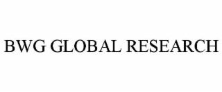 BWG GLOBAL RESEARCH