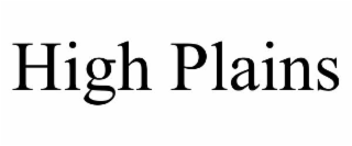 HIGH PLAINS