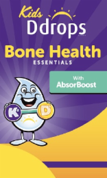 KIDS DDROPS BRAND BONE HEALTH ESSENTIALS WITH ABSORBOOST K2 D3