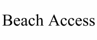 BEACH ACCESS