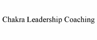 CHAKRA LEADERSHIP COACHING