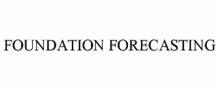 FOUNDATION FORECASTING
