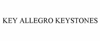 KEY ALLEGRO KEYSTONES
