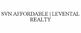 SVN AFFORDABLE | LEVENTAL REALTY