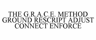 THE G.R.A.C.E. METHOD GROUND RESCRIPT ADJUST CONNECT ENFORCE