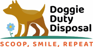 DOGGIE DUTY DISPOSAL SCOOP, SMILE, REPEAT