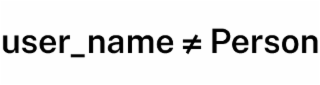 USER_NAME PERSON