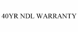 40YR NDL WARRANTY